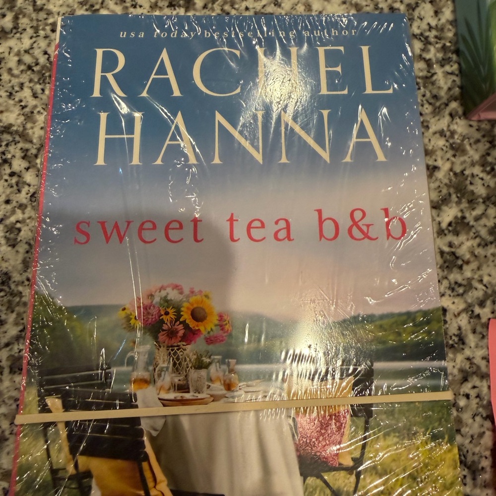 Sweet Tea B&B Decorative Home Accent Book Cover - Blue & Pink